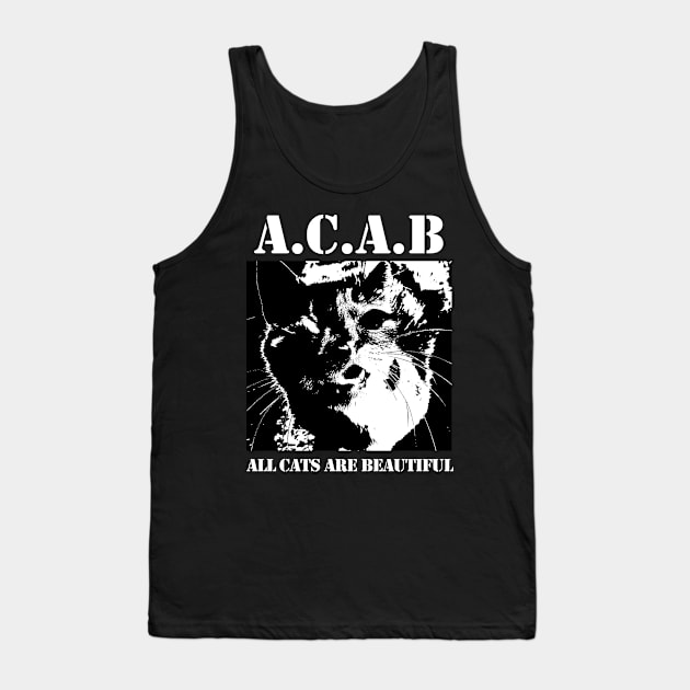 All Cats Are Beautiful Tank Top by Vortexspace